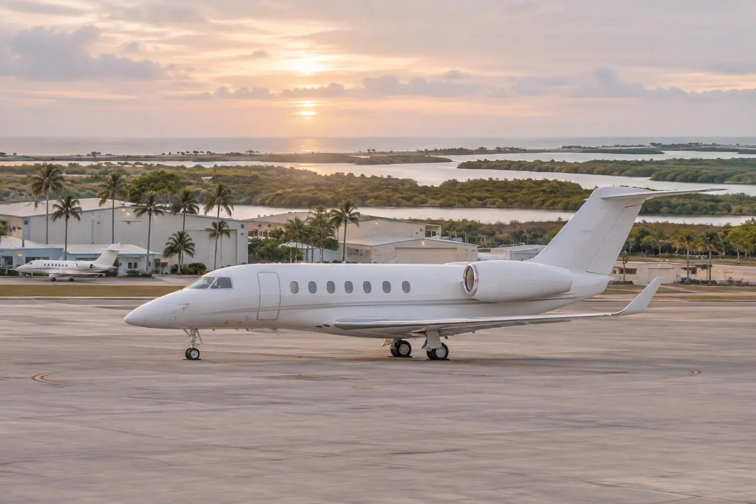 Private jets at Fort Lauderdale Hollywood International Airport